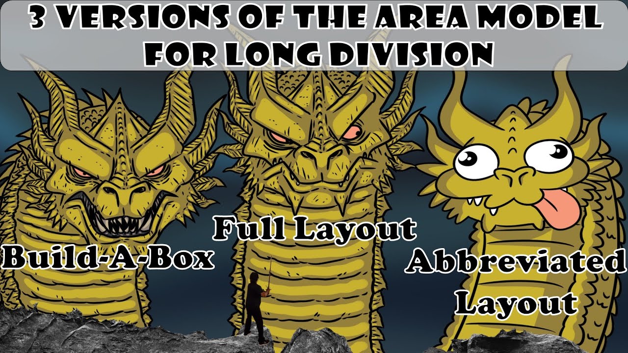 Long Division Area Model In 3 Ways ~ 4th Grade Tutor Me Sempai