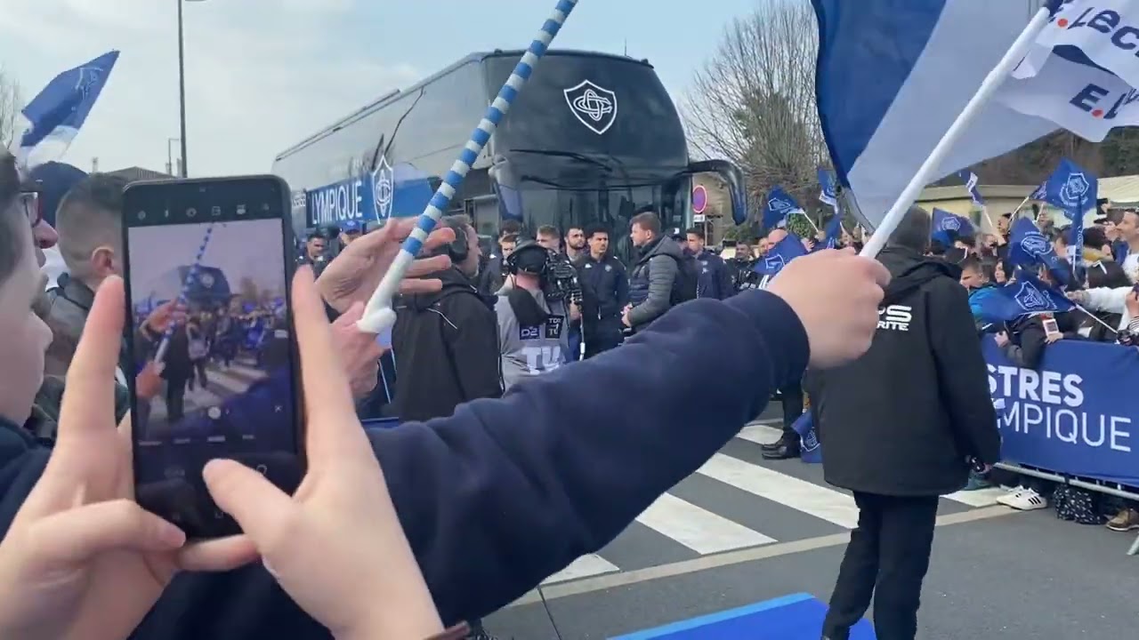 Arrivée des Joueurs du Castres Olympique contre le L.O.U score final 27 - 22 TOP 14 - Journée 20