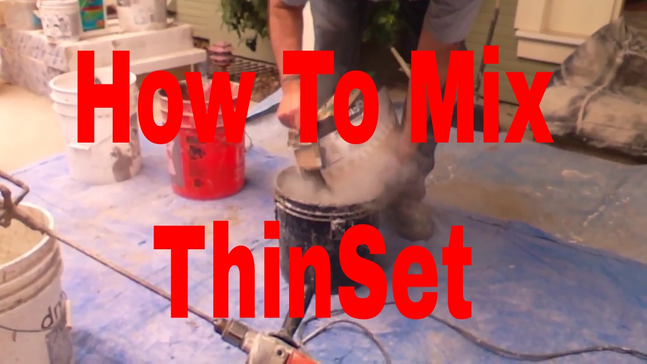 HowTo Mix Thinset  Right #daveblake License Tile Contractor.