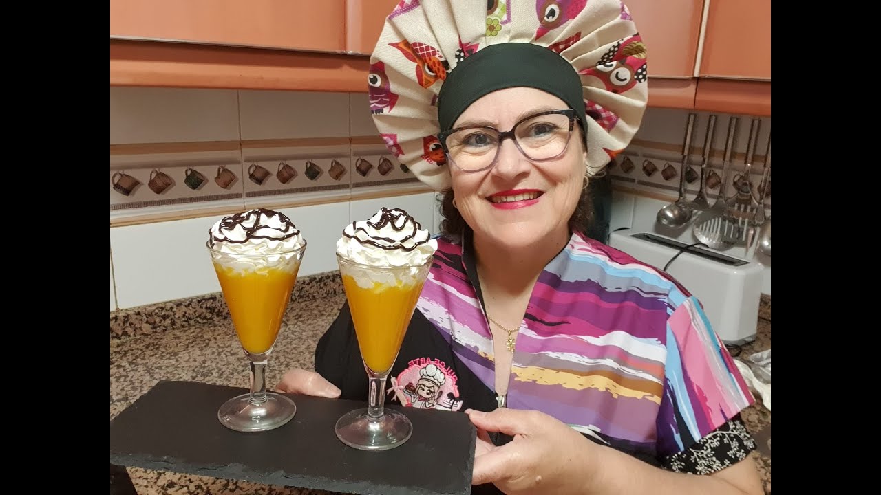 Postre Fácil, Copas de Melocotón y Nata