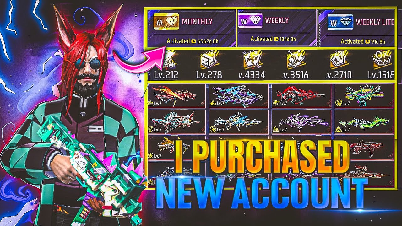 I bought the most expensive account🤑 In FreeFire Mex 🔥 Mex All Evo Guns ❤️