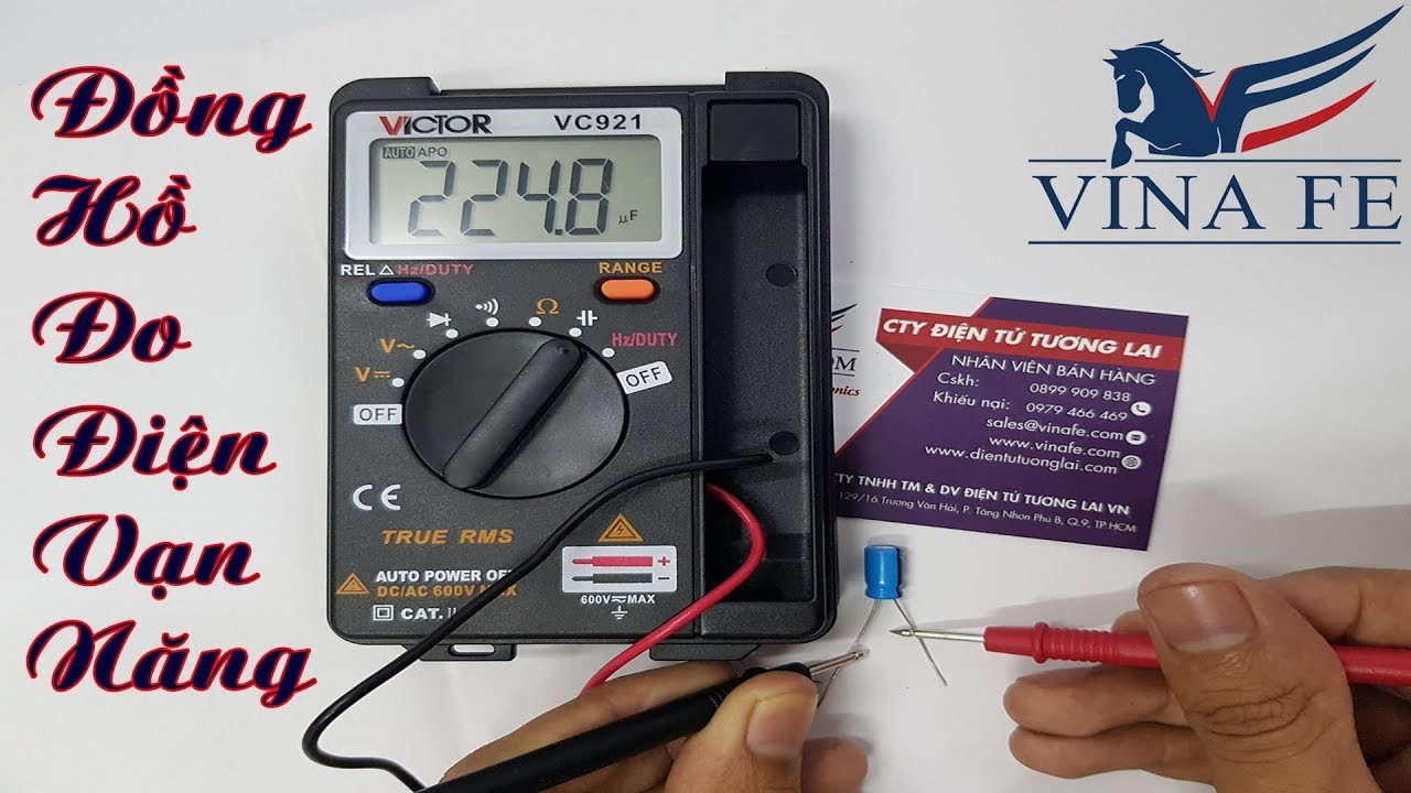 Đồng hồ đo điện vạn năng bỏ túi victor vc921