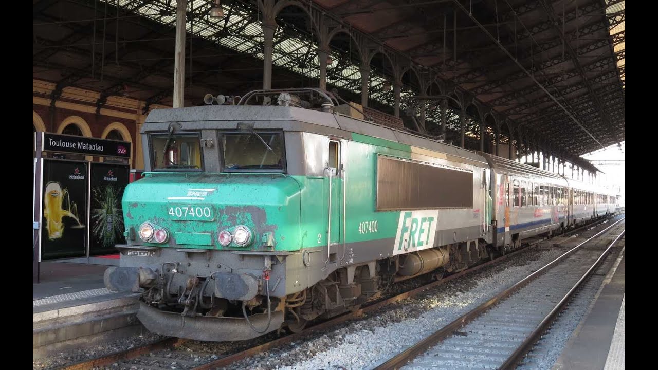 France: Toulouse area, SNCF BB7200 & BB8500 electric locos on TER passenger trains