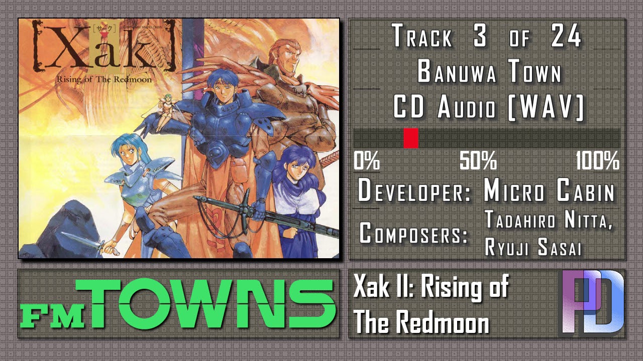 FM Towns CD Music: Xak II (サークII) - Rising of The Redmoon