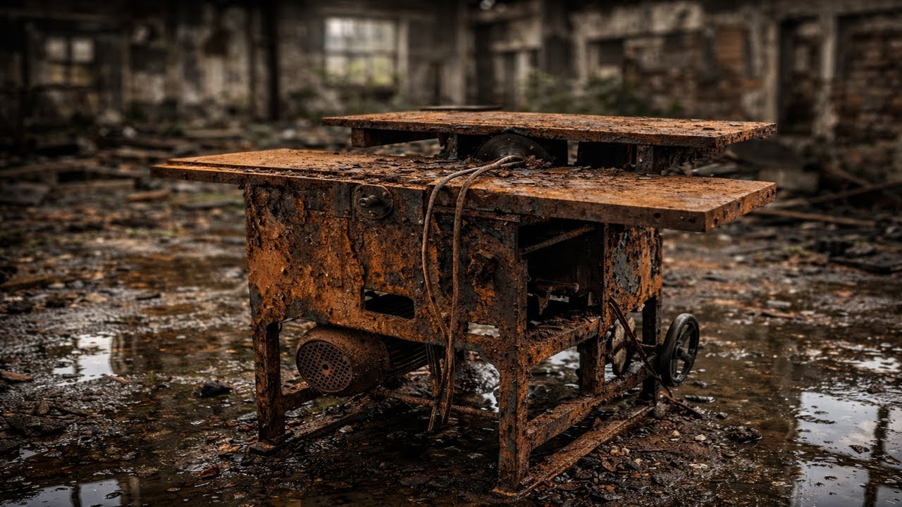 They Threw This Rusted Wood Saw Away – Now It Cuts Like New