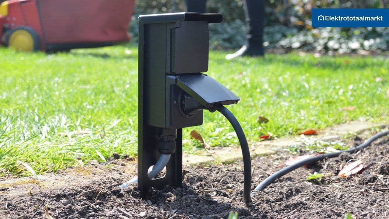 Glampère tuinpaal met Niko New Hydro stopcontact aansluiten | How-to met Elektrototaalmarkt.nl