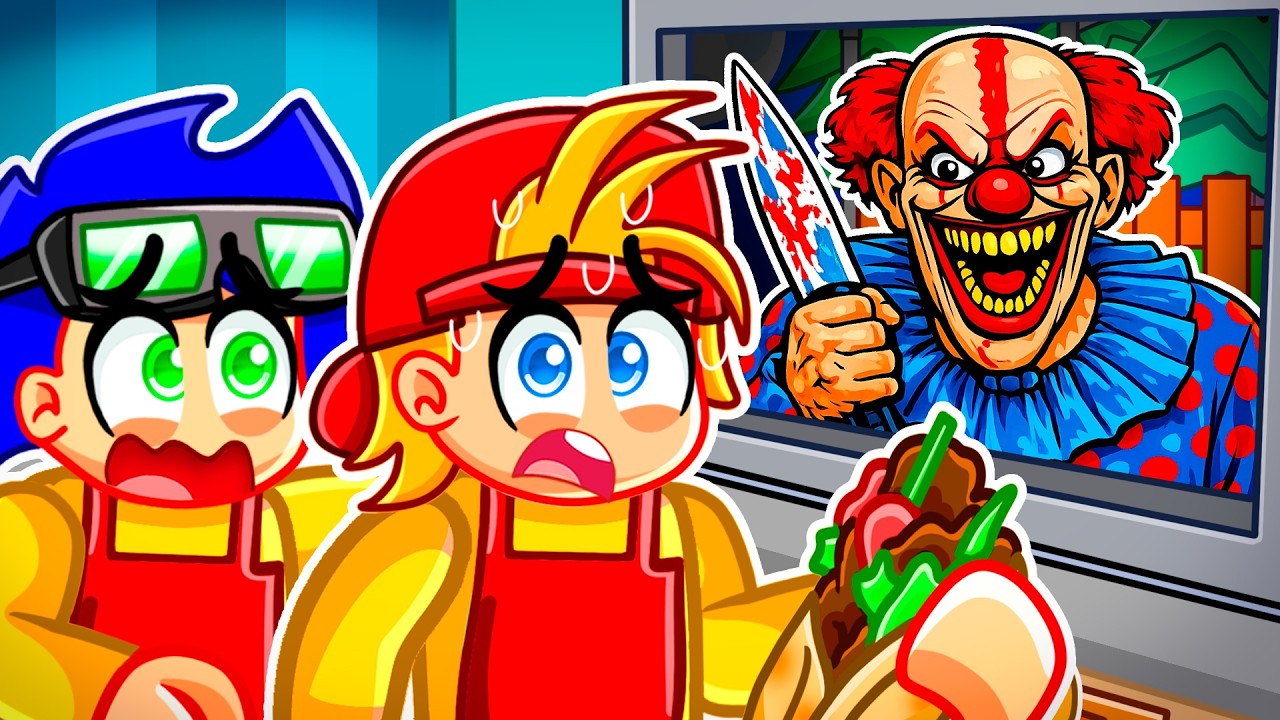 Vendiendo SHAWARMAS a PAYASOS a las 3AM en Roblox Snapchat!