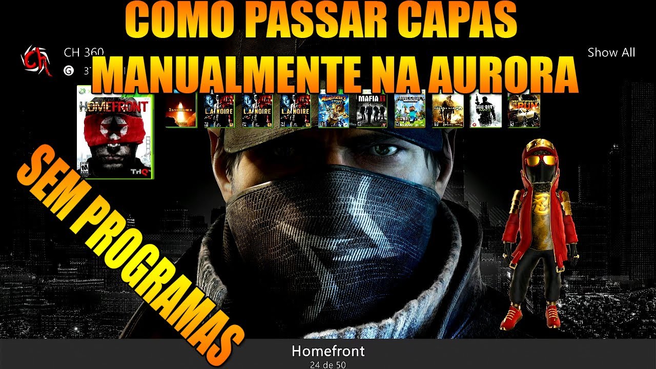 COMO PASSAR CAPAS MANUALMENTE NA AURORA SEM USAR PROGRAMAS - XBOX 360 RGH