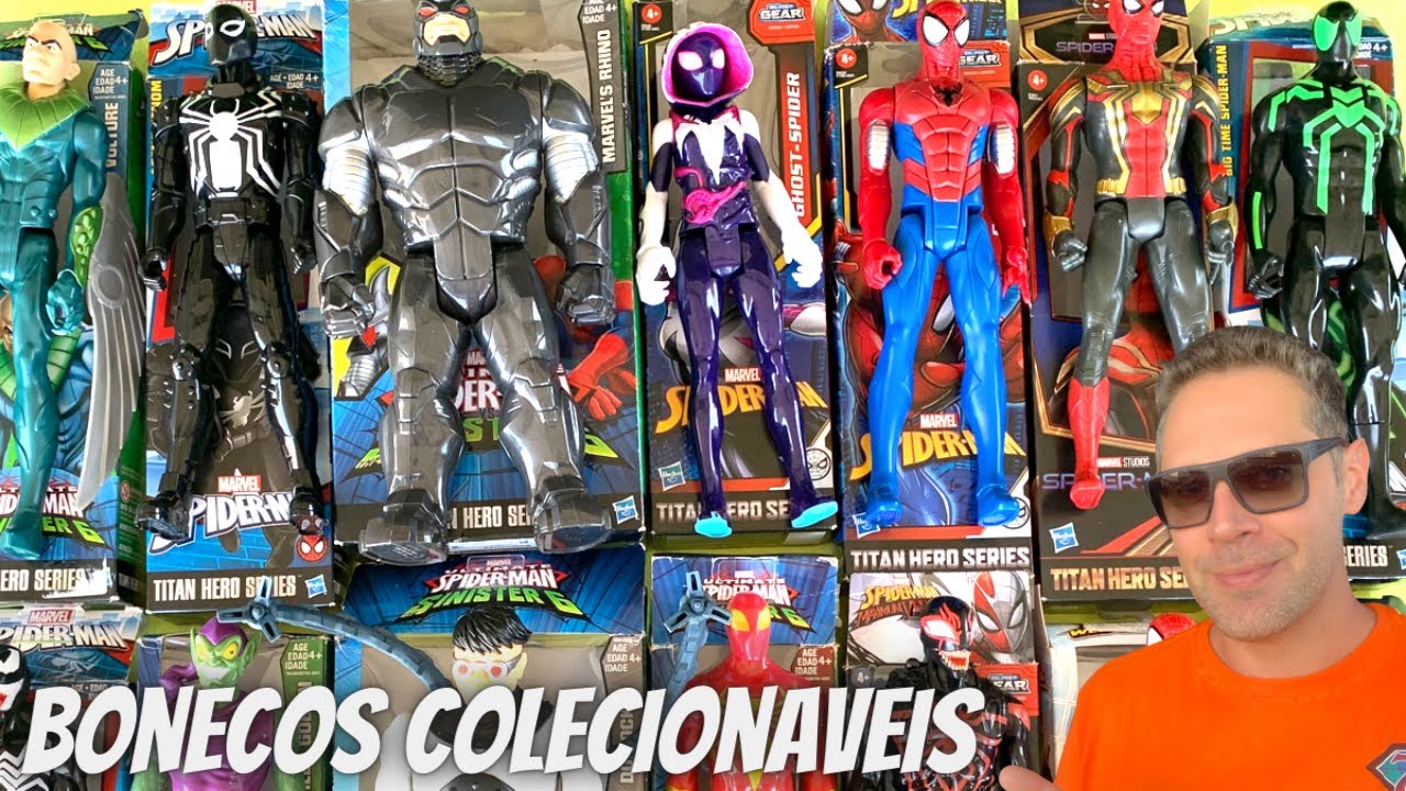 Coleção Completa do Homem Aranha, Figuras de Ação Spider-Man - Bonecos Marvel, Miles-Morales