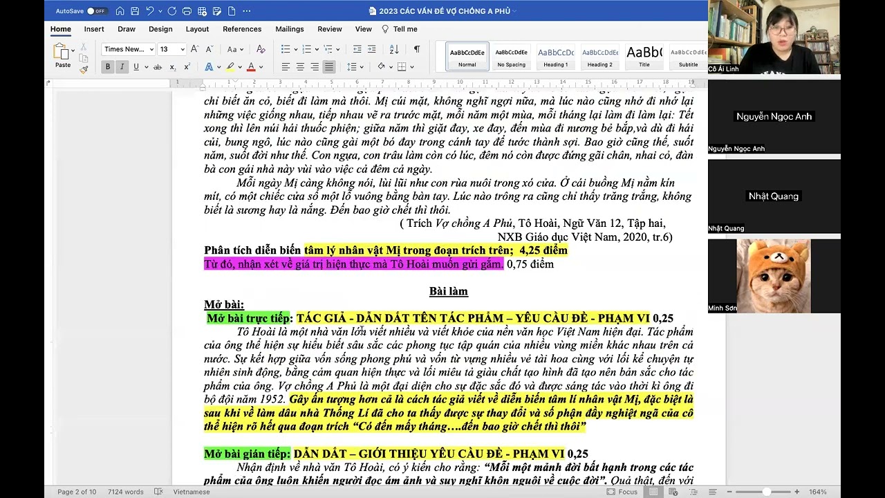 TRỌNG TÂM VỢ CHỒNG A PHỦ - CHIẾN NÀO