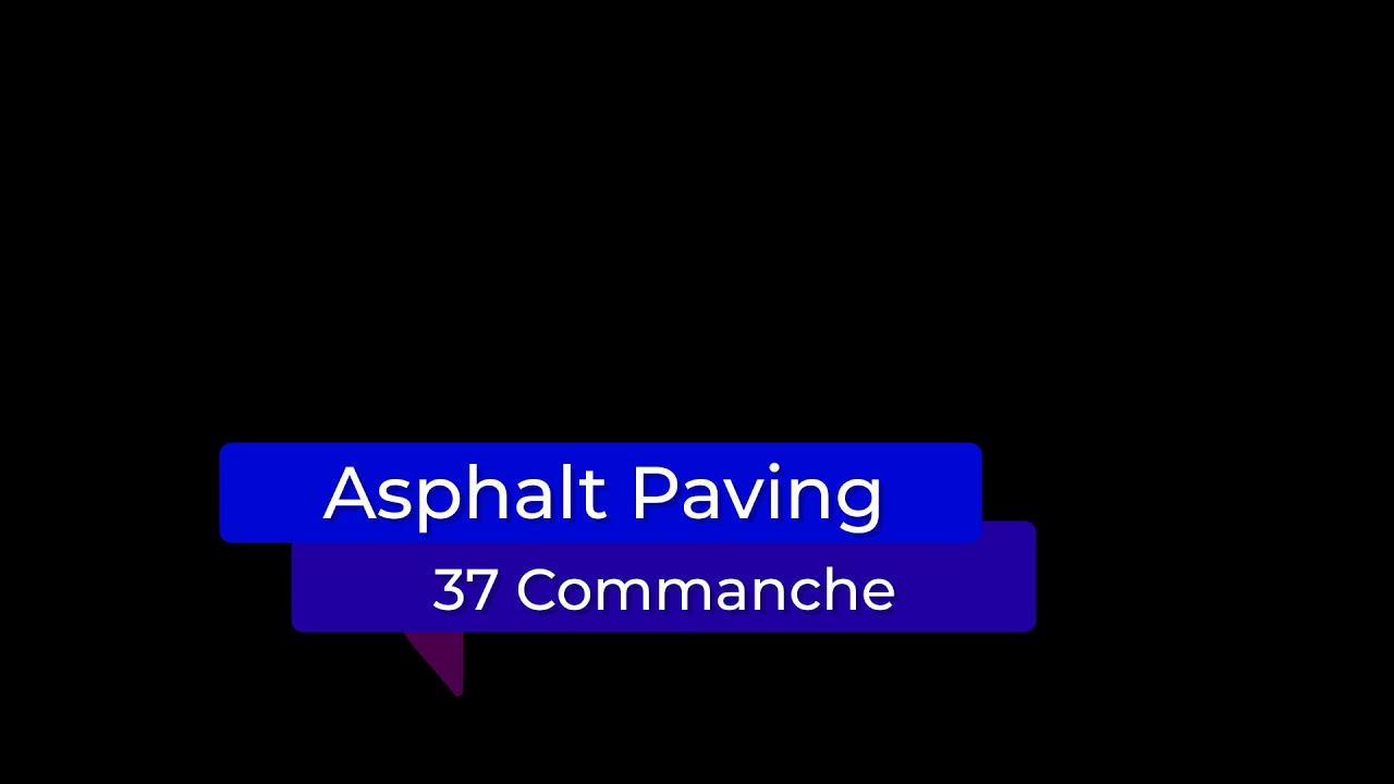 Asphalt Paving @ 37 Commanche Dr.