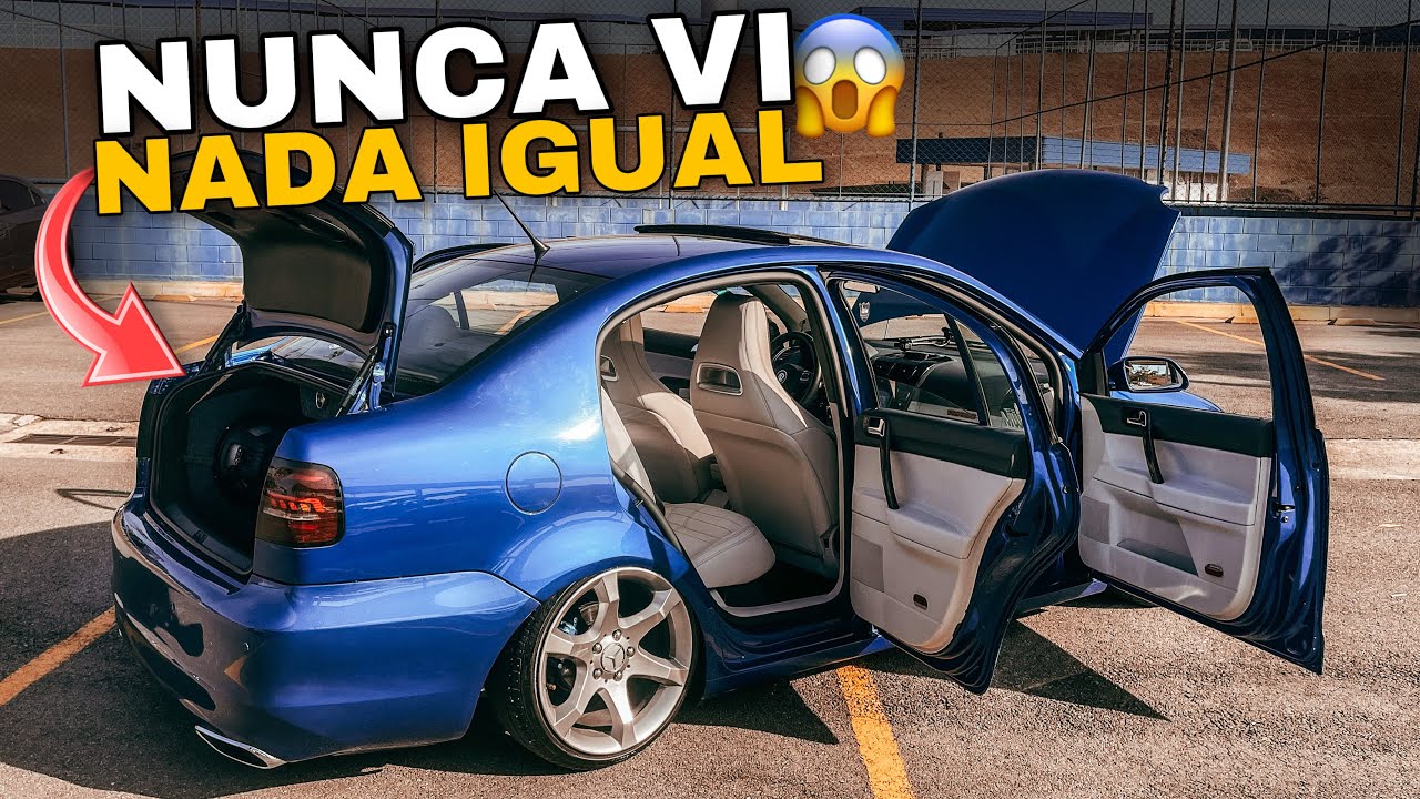 CRIATIVIDADE E BOM GOSTO ,  ELE MONTOU UM POLO SEDAN DIFERENTE DE TODOS