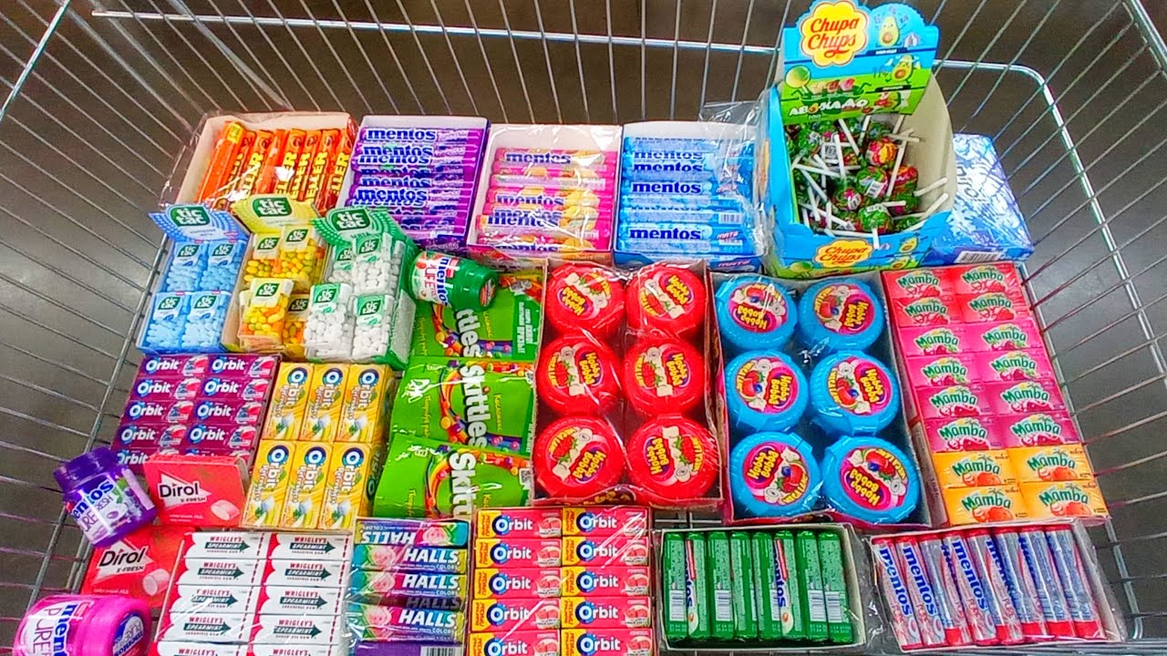 BOUGHT ALL KINDS OF Candy and Sweets🤯💥Mega Shopping! A lot of candy Meller, Mentos, Mamba, Skittles