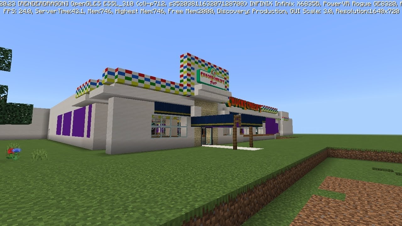 Custom Minecraft Chuck E Cheese map