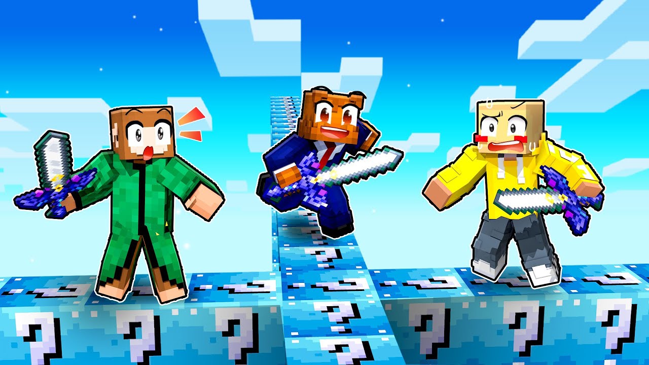 6-Player Minecraft Zelda Lucky Block Walls