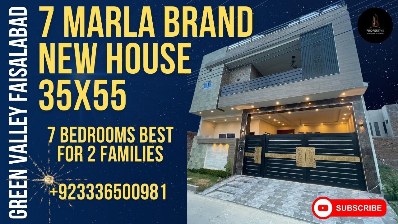 7 Marla Brand New House | Green Valley Faisalabad