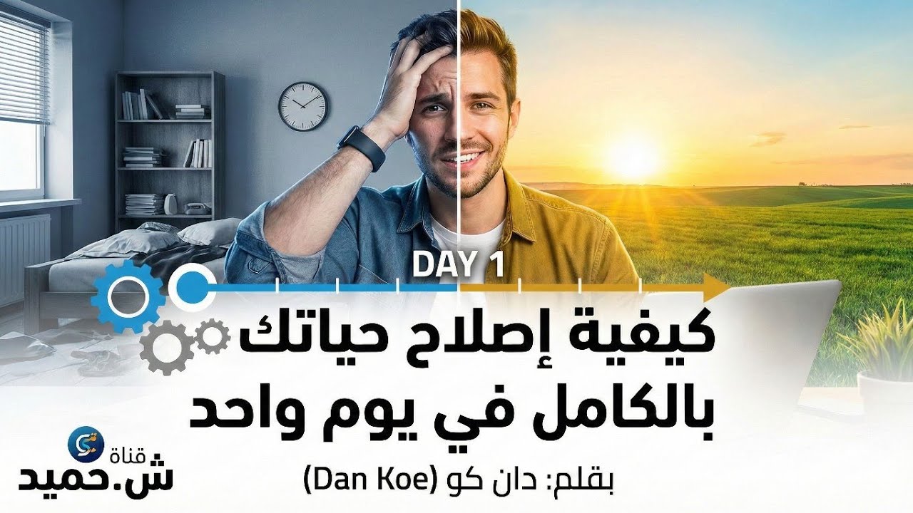 ملخص مقال: كيفية إصلاح حياتك في يوم واحد | دان كو #Dan_Koe
