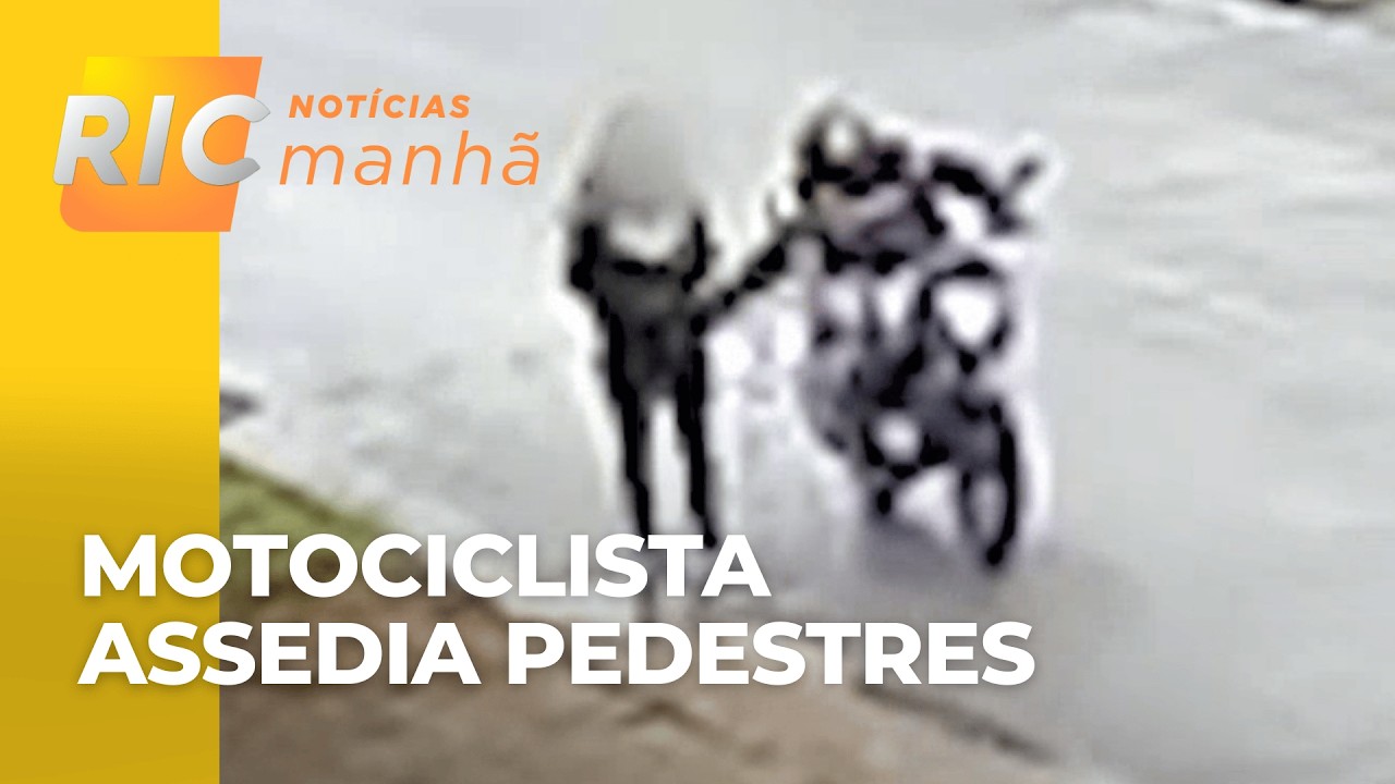 Moradoras de cidade da Grande Curitiba estão com medo de motociclista que assedia pedestres