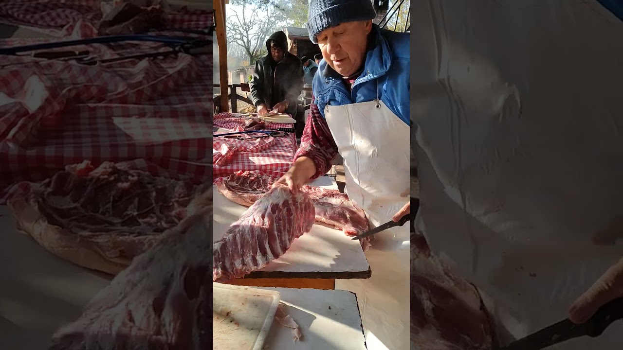 obrada rebara i slanine za sušenje