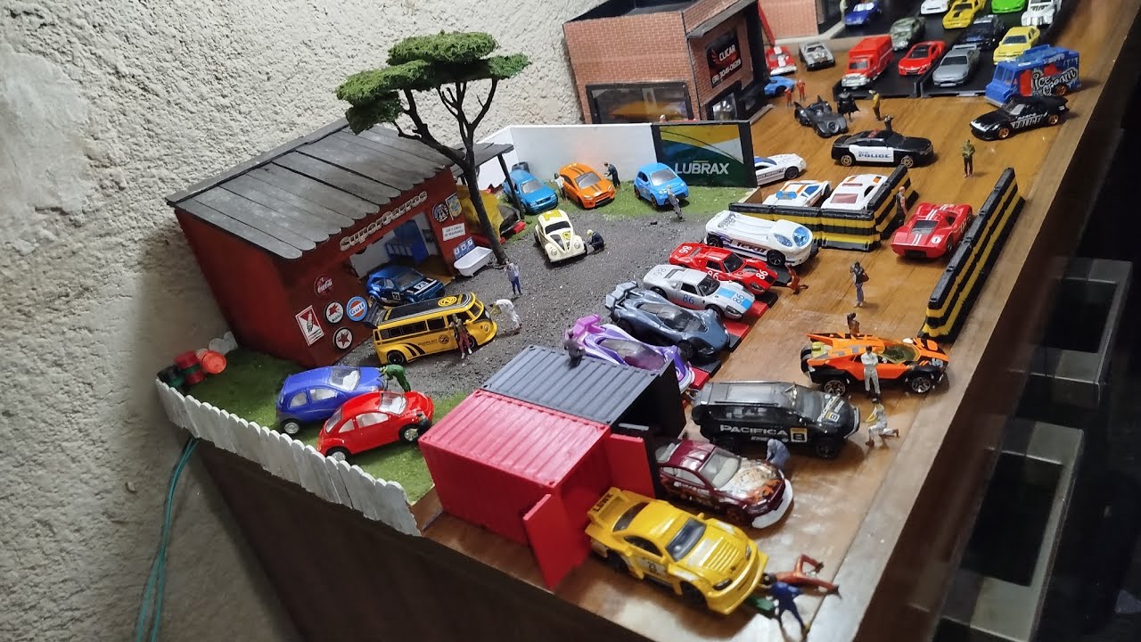 DIORAMAS PARA MINIATURAS HOTWHEELS E OUTRAS MARCAS NA ESCALA 1:64.