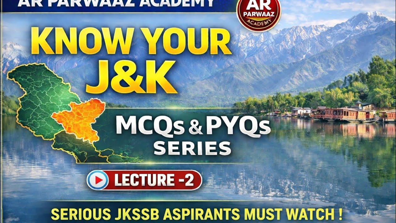 Know Your J&K | History Marathon MCQs | Lecture-2 | TOP Questions for JKSSB  FAA NT PSI Constable