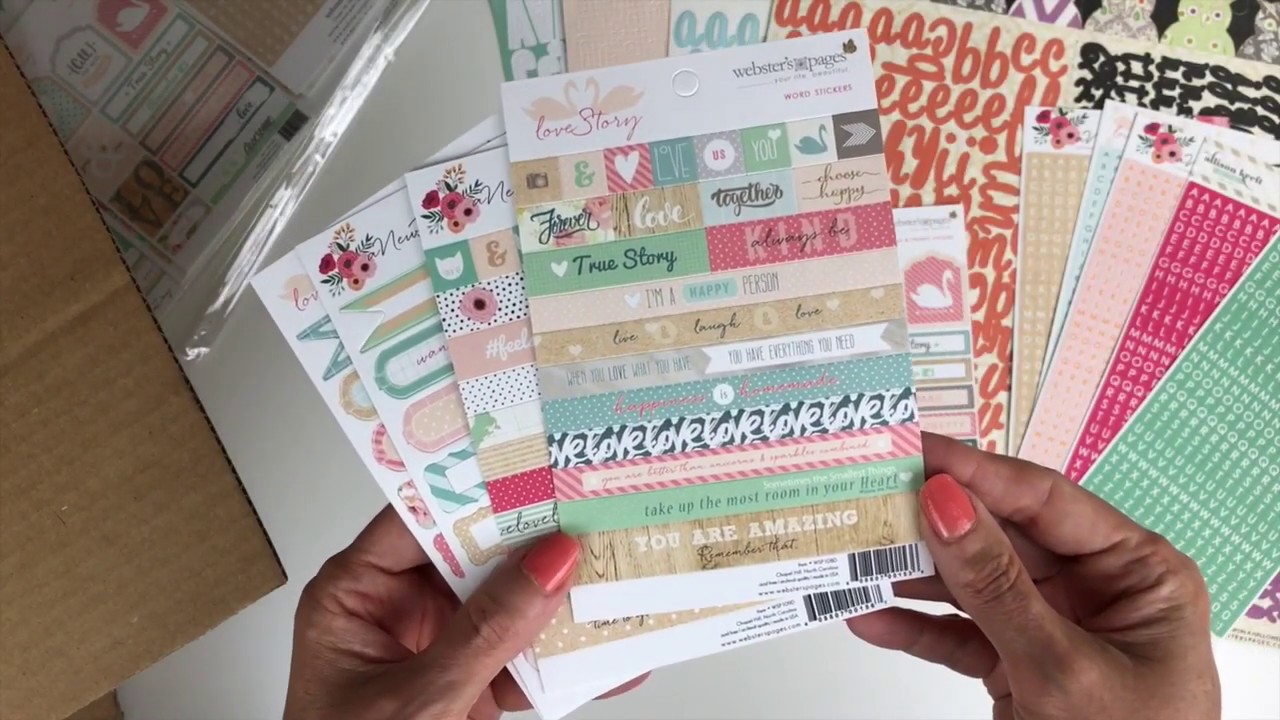 Scrapbook Haul Webster Pages  
