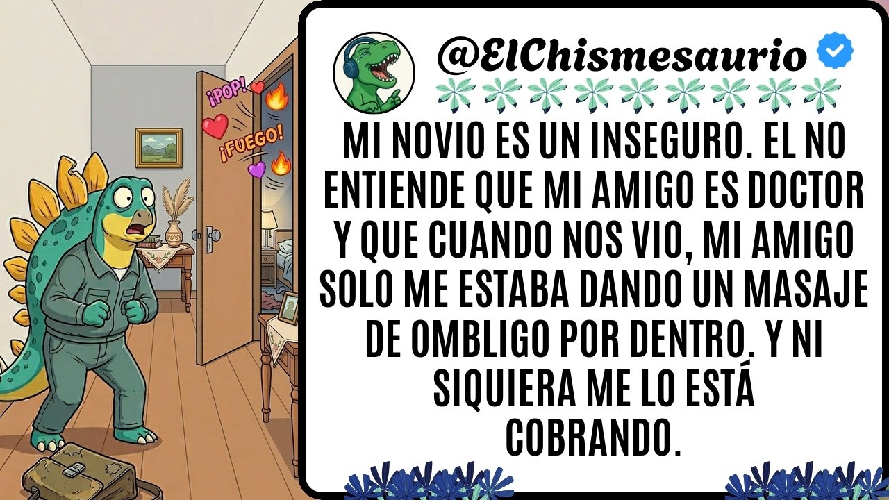 Mi novio es un inseguro. El no entiende que mi amigo es doctor y que cuando nos vio