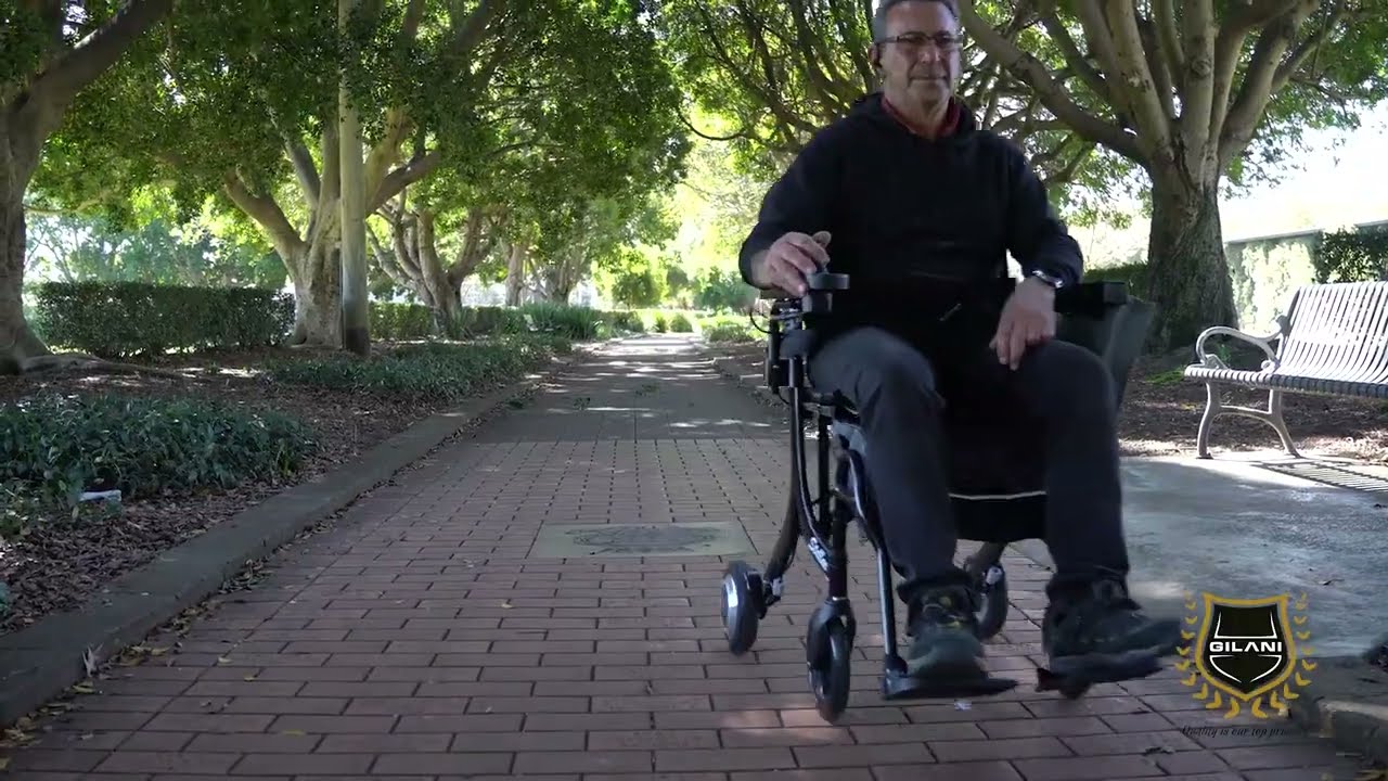 Stellar Electric Rollator | Aluminium Walking Frame With Corded Remote Control | Gilani Engineering