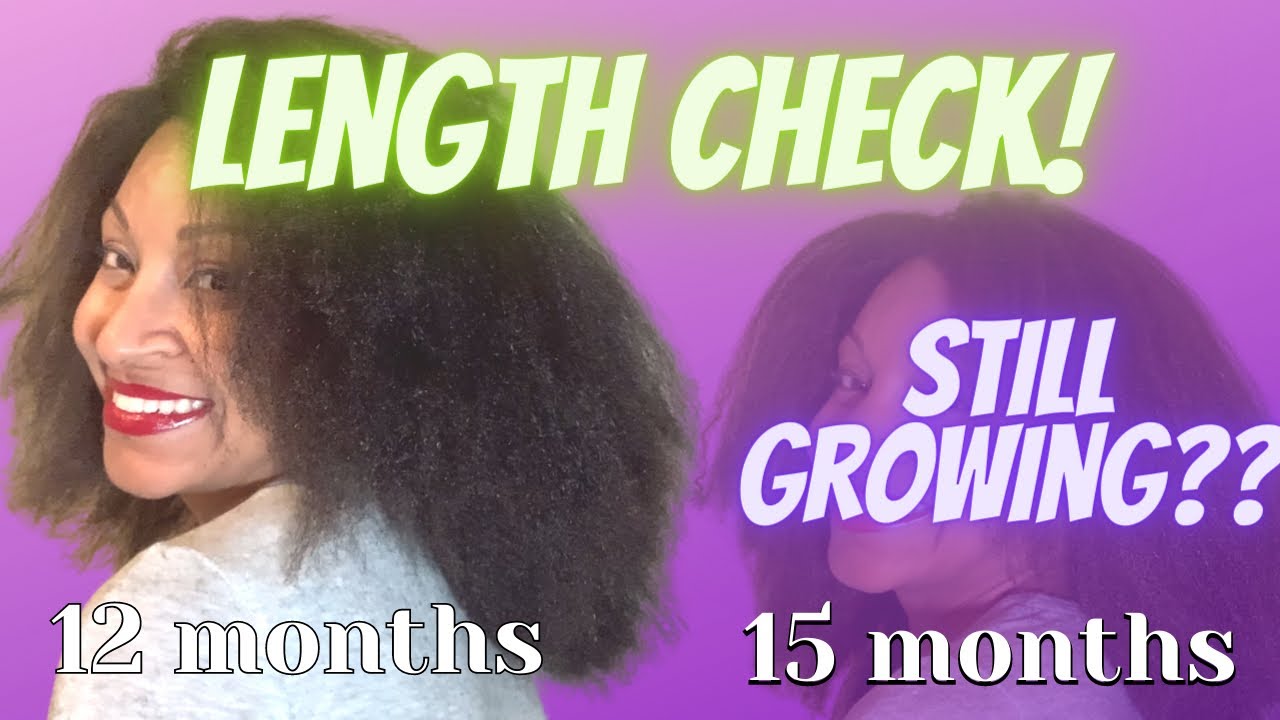 Still maintaining growth?? 👀 15 month natural hair length check 😎 | Curly to Straight 2021