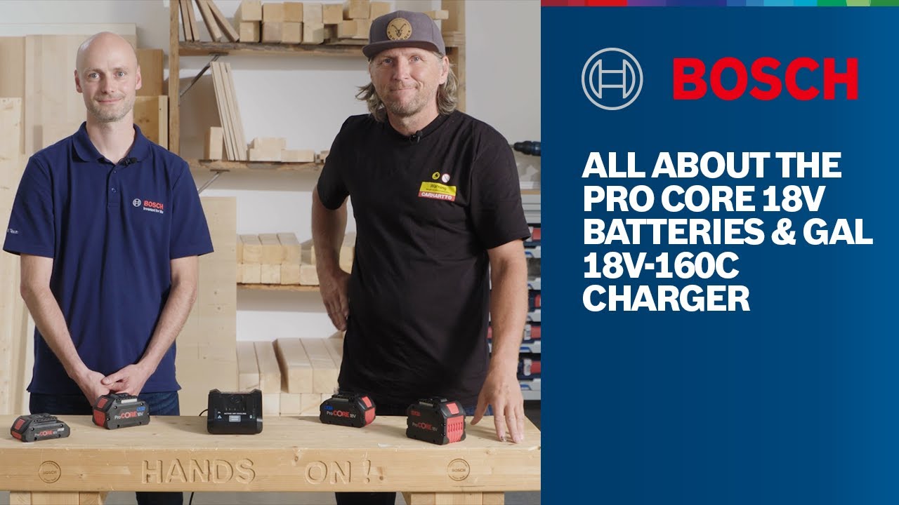 All about the ProCORE18V batteries and GAL 18V-160 C charger