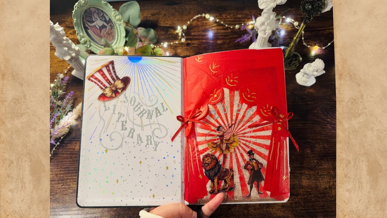 2026 Reading Journal Set Up - Carnival Theme - Flip through