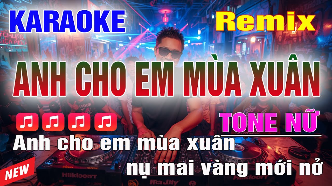 Give Me Spring Karaoke Remix Spring Music Female Tone Great Beat 2026