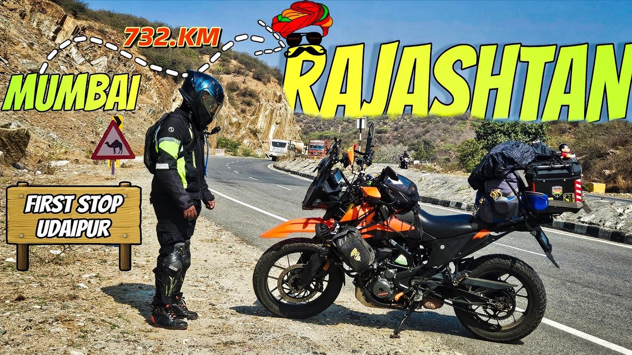 Mumbai to Ajmer Dargah Solo Ride 🏍️ | Day1: Mumbai to Udaipur Rajasthan | KTM Adventure 390 | Part 1