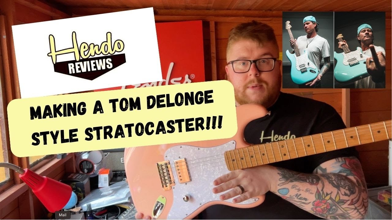 MAKING A TOM DELONGE STYLE STRATOCASTER!
