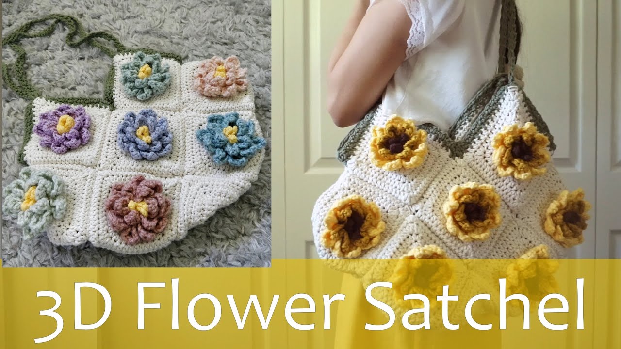 cottagecore sunflower bag // crochet tutorial