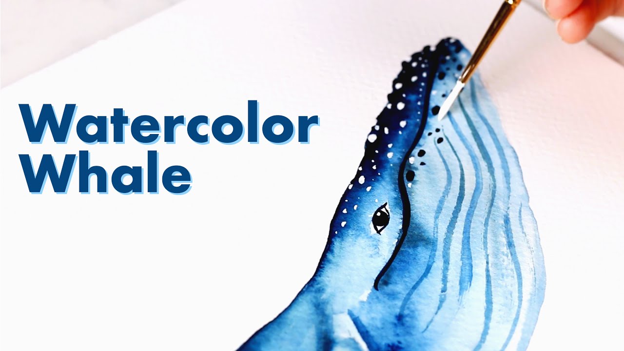 Watercolor Painting Time Lapse | Whale