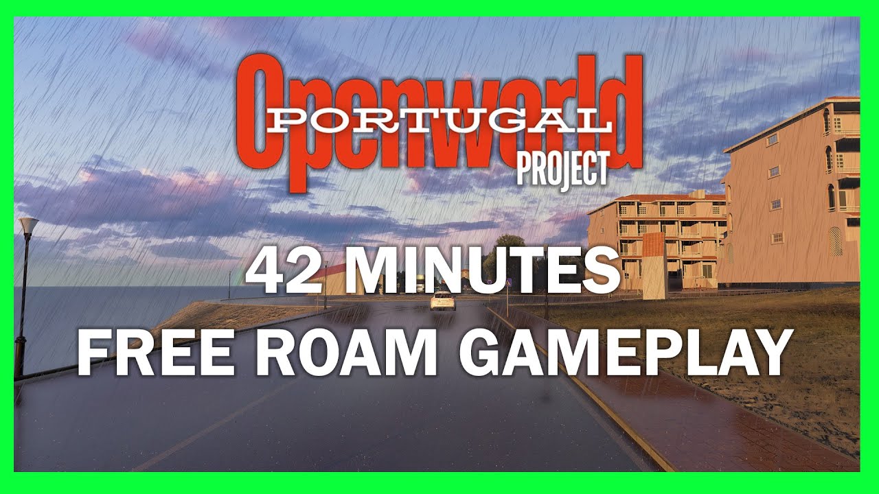 Portugal Openworld Project - 42 Minutes Free Drive Gameplay. Assetto Corsa.