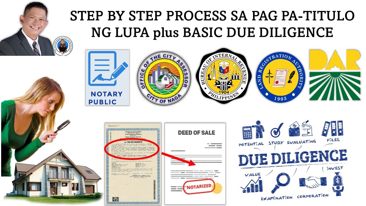 Step by Step Process sa pag pa titulo ng lupa [with Due diligence]