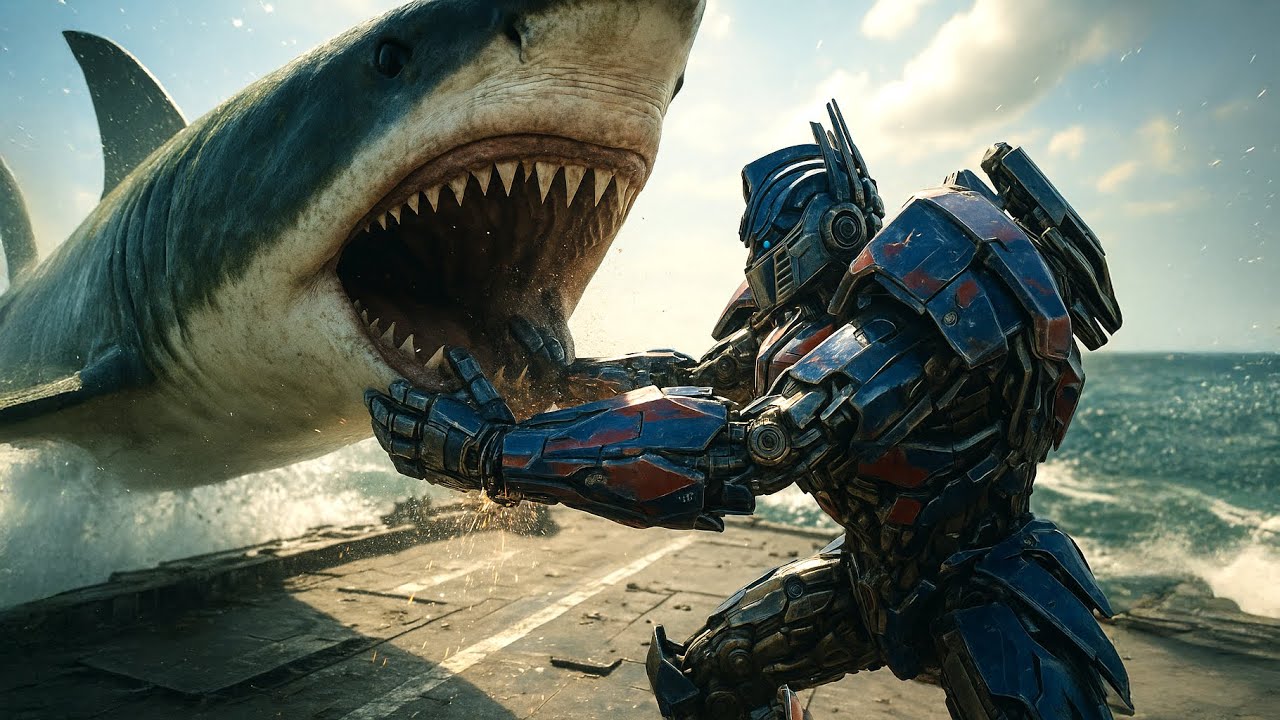 🌊 Optimus vs Megalodon! Underwater Battle for Survival 💥 (Episode 2) | Transformers Multiverse