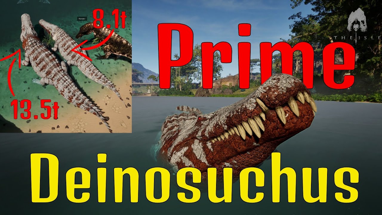 Prime Monster| 13.5t! | The Isle Evrima |Prime Elder Deinosuchus Gameplay