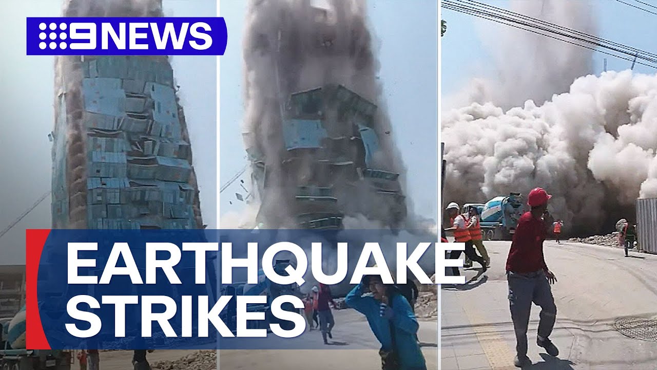 Powerful earthquake rocks Thailand and Myanmar | 9 News Australia