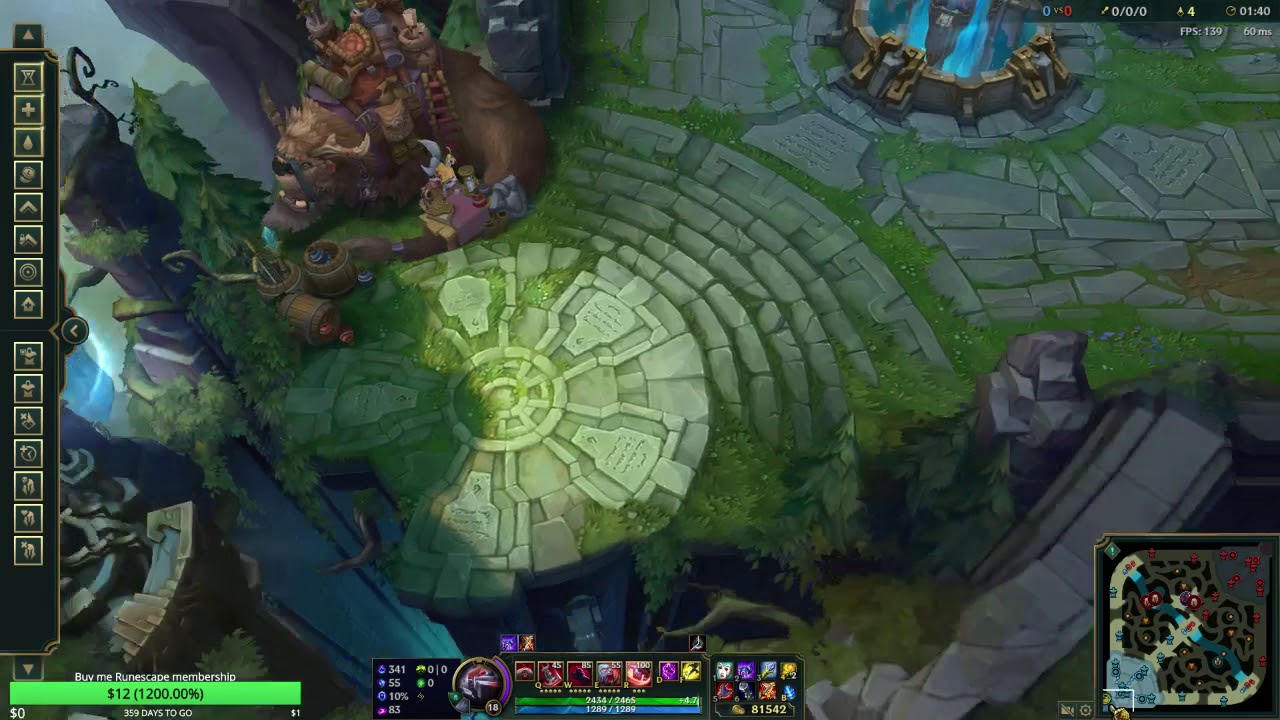 Sion E bug with jungle camps and champions