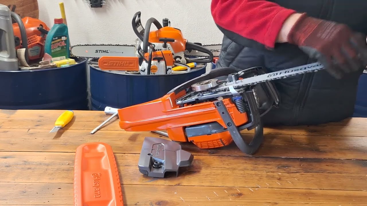 Chainsaw Husqvarna 450S 🌲🇸🇪 NEW MODEL They gave me a different saw chain 😉 #chainsaw