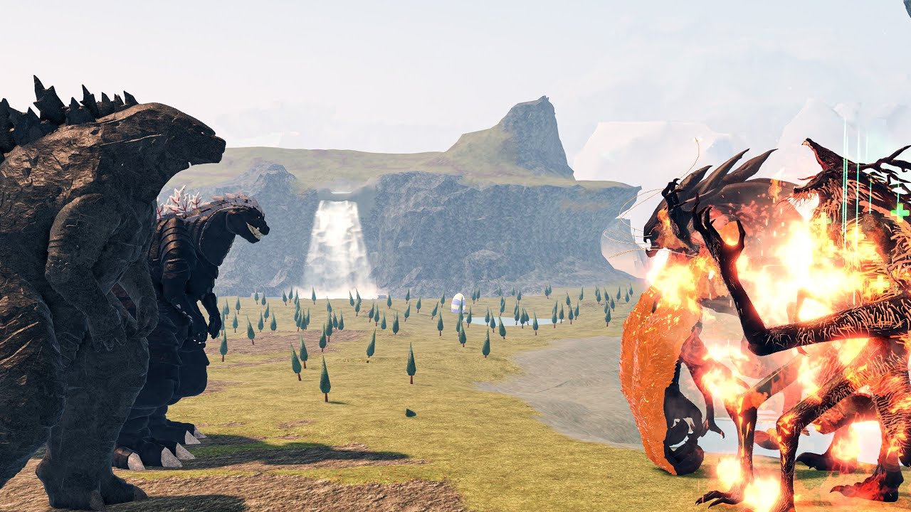 Godzilla Ultima & Godzilla 2021 Vs Cleric Muto & Prime - Kaiju Universe