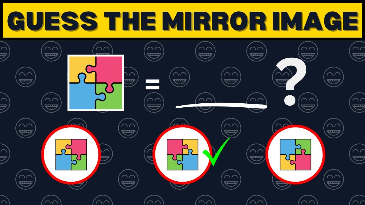 Mirror Image Reasoning Emoji Quiz 🧠 | Can You Solve These Reasoning Questions?