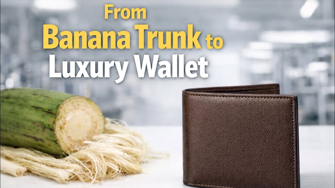 We Turned Banana Trunks Into a Luxury Wallet | ASMR