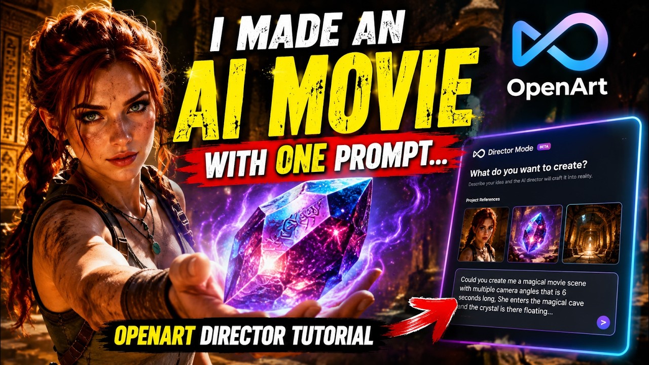 🎬 I Made an AI Movie with ONE Prompt... (OpenArt Director Tutorial)