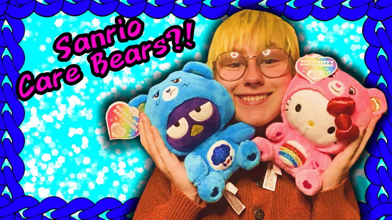 Sanrio x Care Bears Collab Plushies Opening! (Cheer x Hello Kitty and Grumpy x Badtz-Maru)