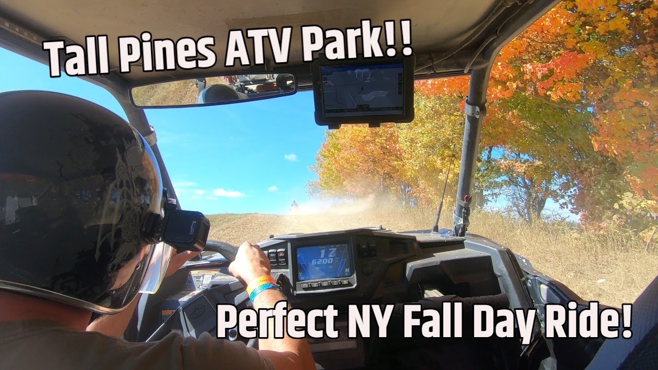 Tall Pines ATV Park Fall ride, first time there!! Perfect Fall Ride Destination in Andover, NY