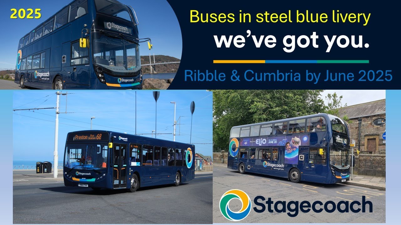 836 - Stagecoach Ribble & North West: Buses in steel blue by end of June 2025